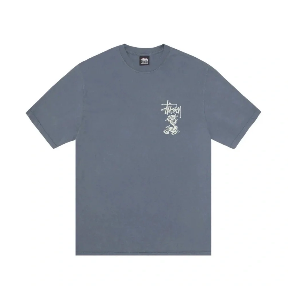Stussy Men's Blue Graphic Logo Tee - Picture 1 of 3